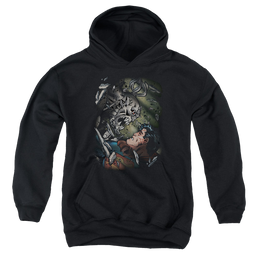 Superman Epic Battle - Youth Hoodie Youth Hoodie (Ages 8-12) Superman   