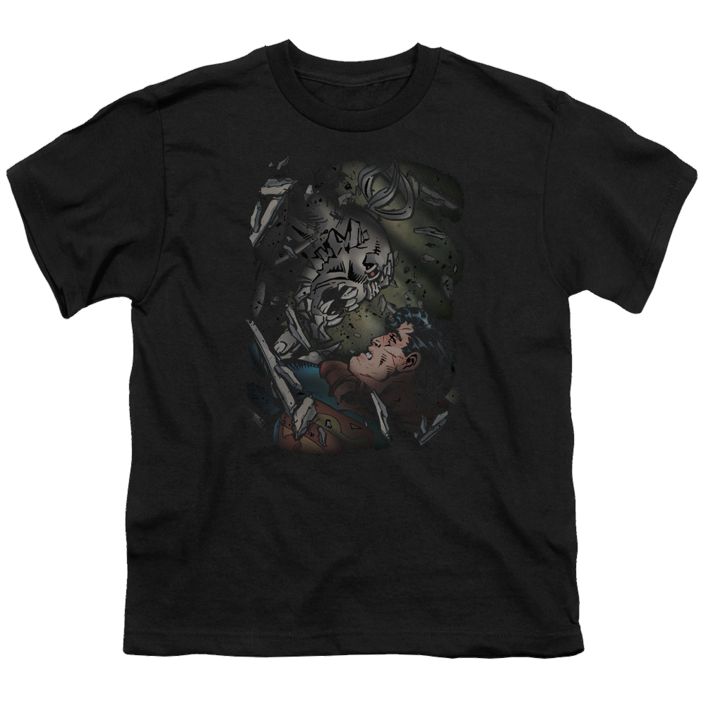 Superman Epic Battle - Youth T-Shirt Youth T-Shirt (Ages 8-12) Superman   