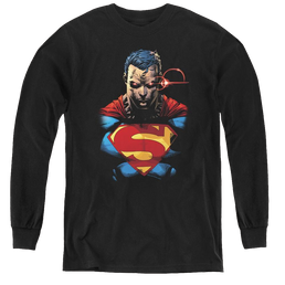 Superman Displeased - Youth Long Sleeve T-Shirt Youth Long Sleeve T-Shirt Superman   