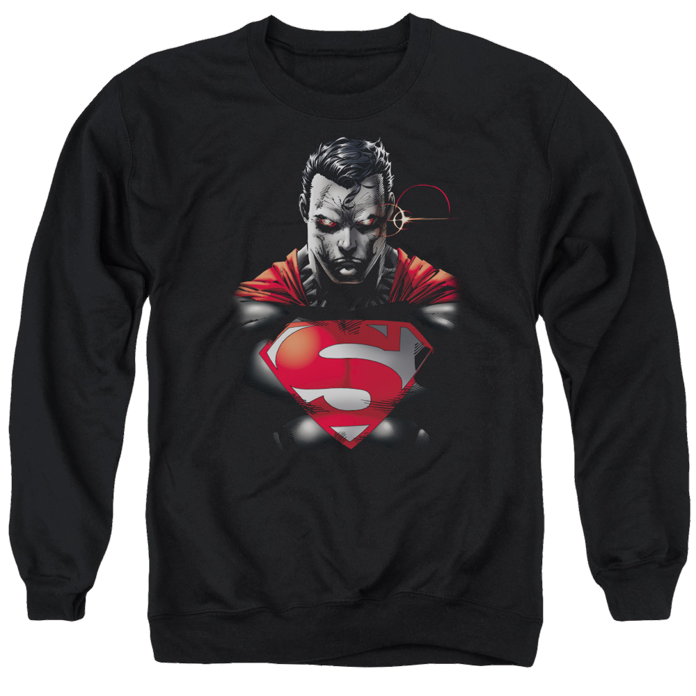 Superman Heat Vision Charged - Men's Crewneck Sweatshirt Men's Crewneck Sweatshirt Superman   