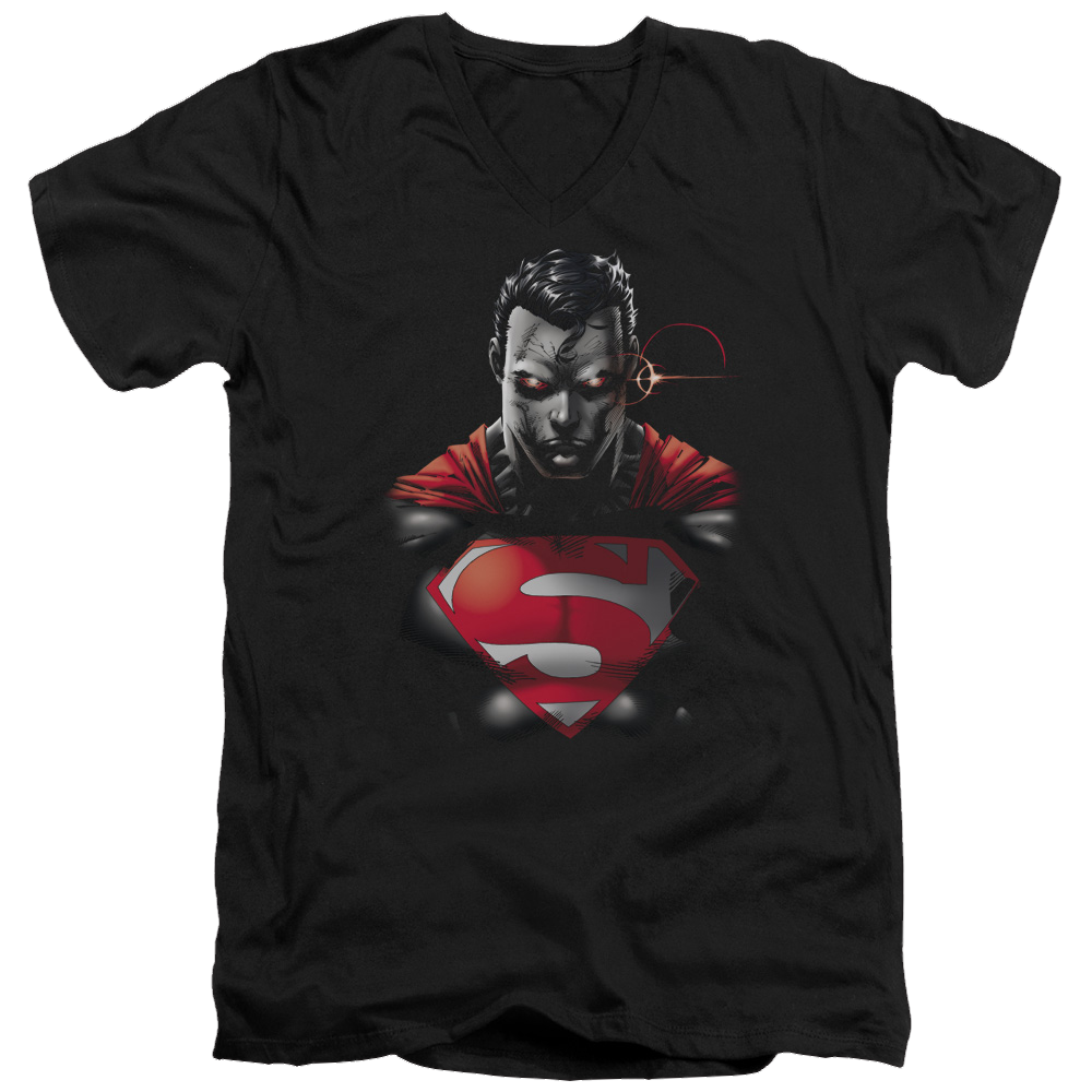 Superman Heat Vision Charged - Men's V-Neck T-Shirt Men's V-Neck T-Shirt Superman   