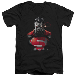 Superman Heat Vision Charged - Men's V-Neck T-Shirt Men's V-Neck T-Shirt Superman   