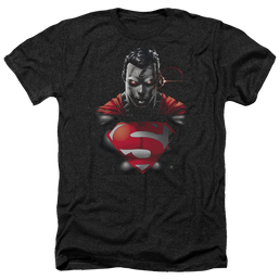 Superman Heat Vision Charged - Men's Heather T-Shirt Men's Heather T-Shirt Superman   