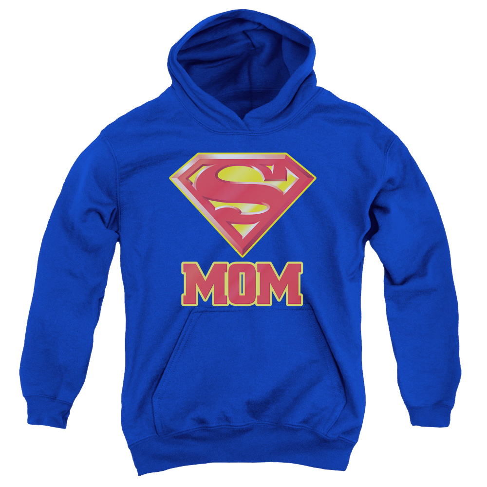Superman Super Mom - Youth Hoodie Youth Hoodie (Ages 8-12) Superman   