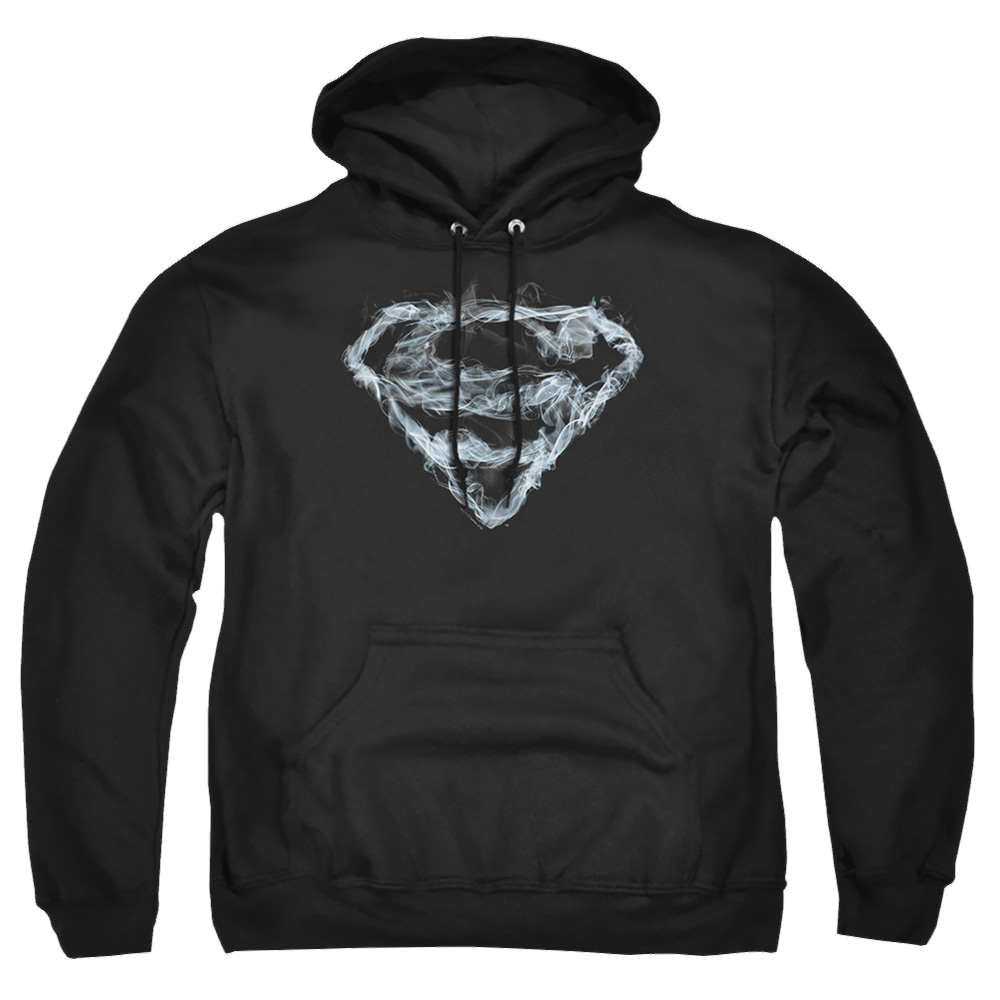 Superman Smoking Shield - Pullover Hoodie Pullover Hoodie Superman   