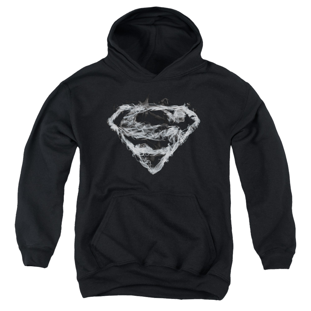 Superman Smoking Shield - Youth Hoodie Youth Hoodie (Ages 8-12) Superman   