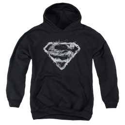 Superman Smoking Shield - Youth Hoodie Youth Hoodie (Ages 8-12) Superman   