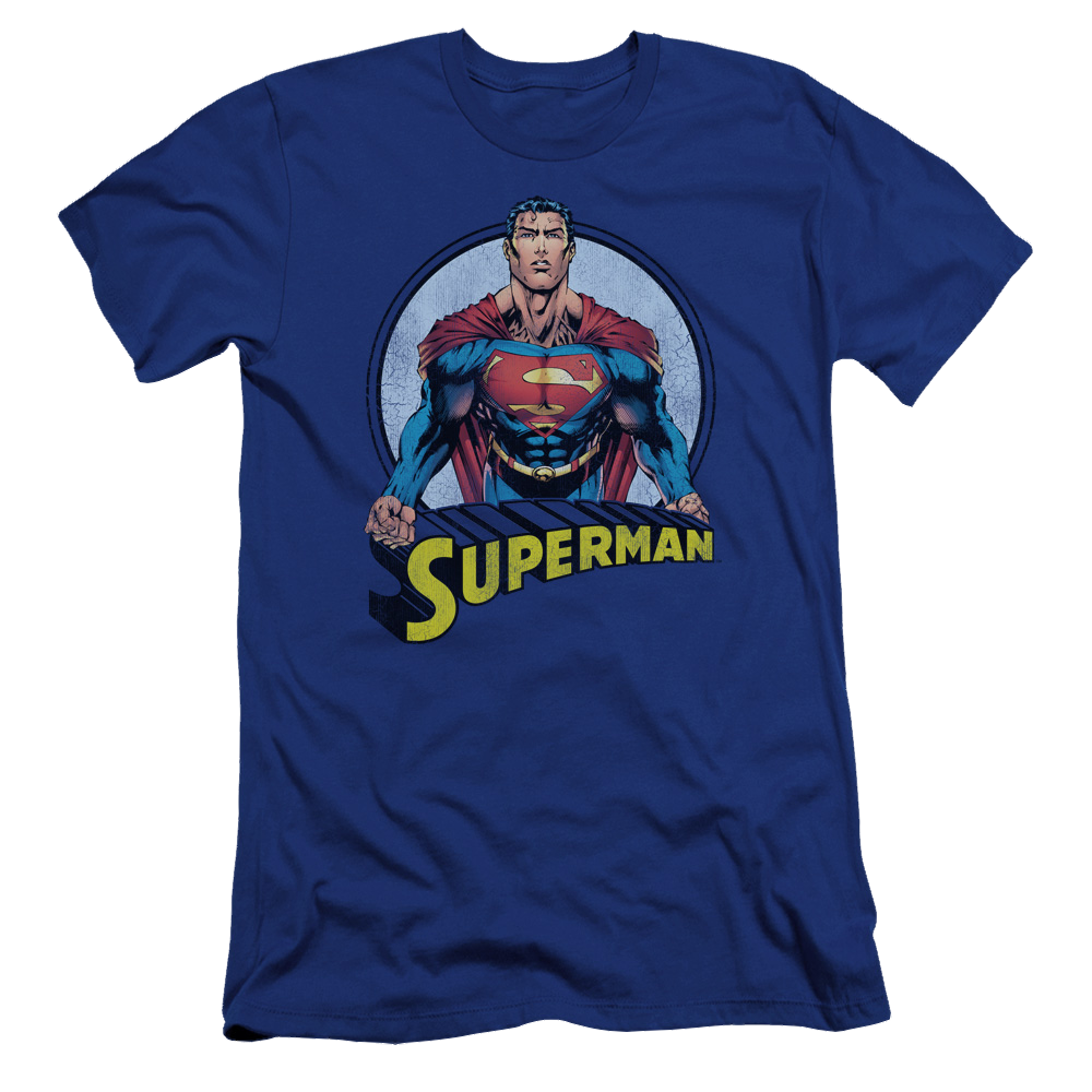 Superman Flying High Again - Men's Premium Slim Fit T-Shirt Men's Premium Slim Fit T-Shirt Superman   