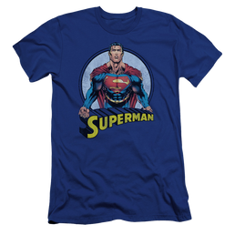 Superman Flying High Again - Men's Premium Slim Fit T-Shirt Men's Premium Slim Fit T-Shirt Superman   
