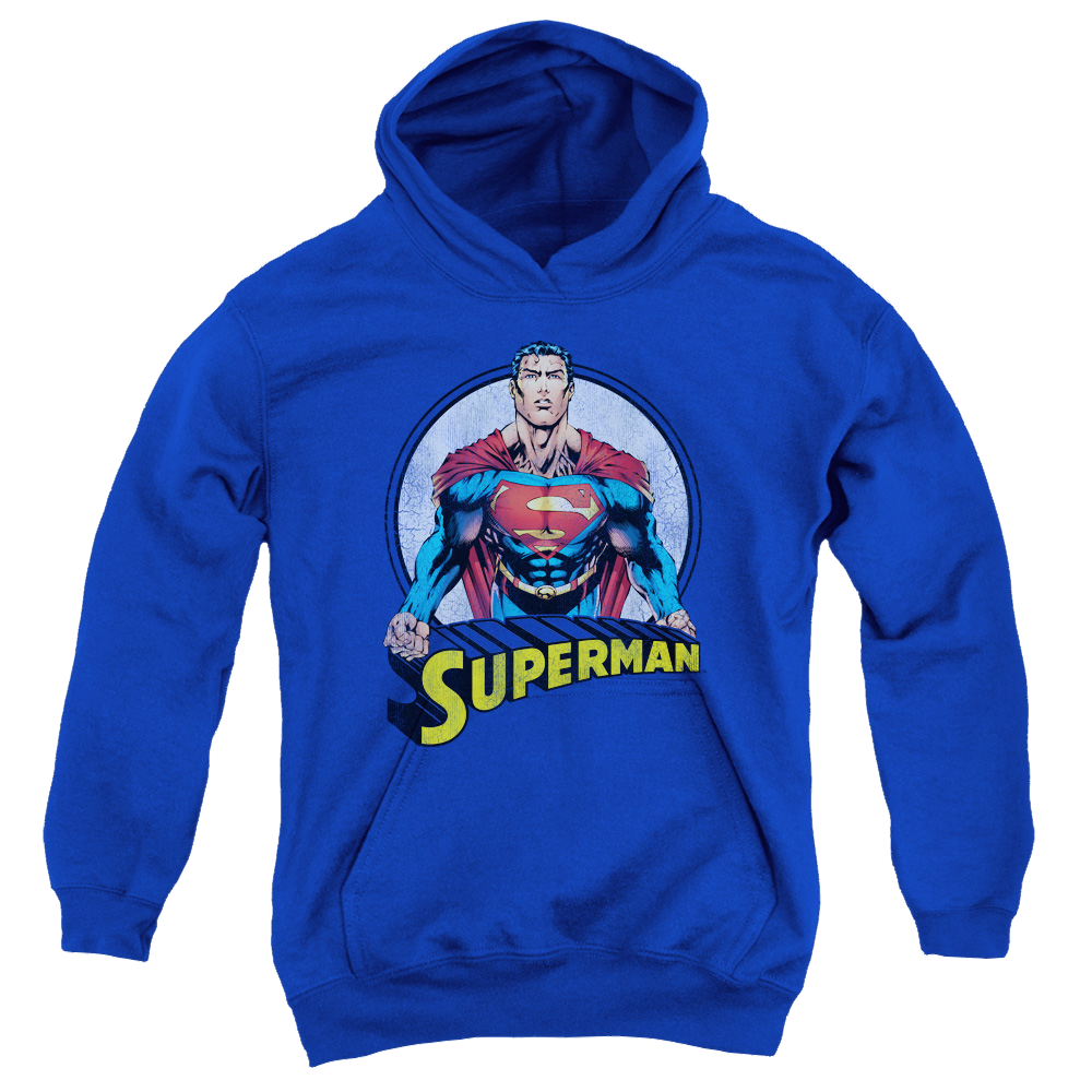 Superman Flying High Again - Youth Hoodie Youth Hoodie (Ages 8-12) Superman   