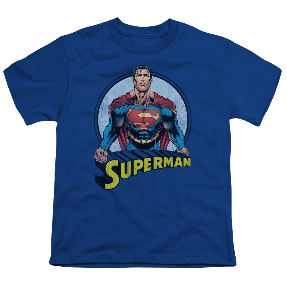 Superman Flying High Again - Youth T-Shirt Youth T-Shirt (Ages 8-12) Superman   