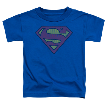 Royal toddler t-shirt with Superman Little Logos graphic