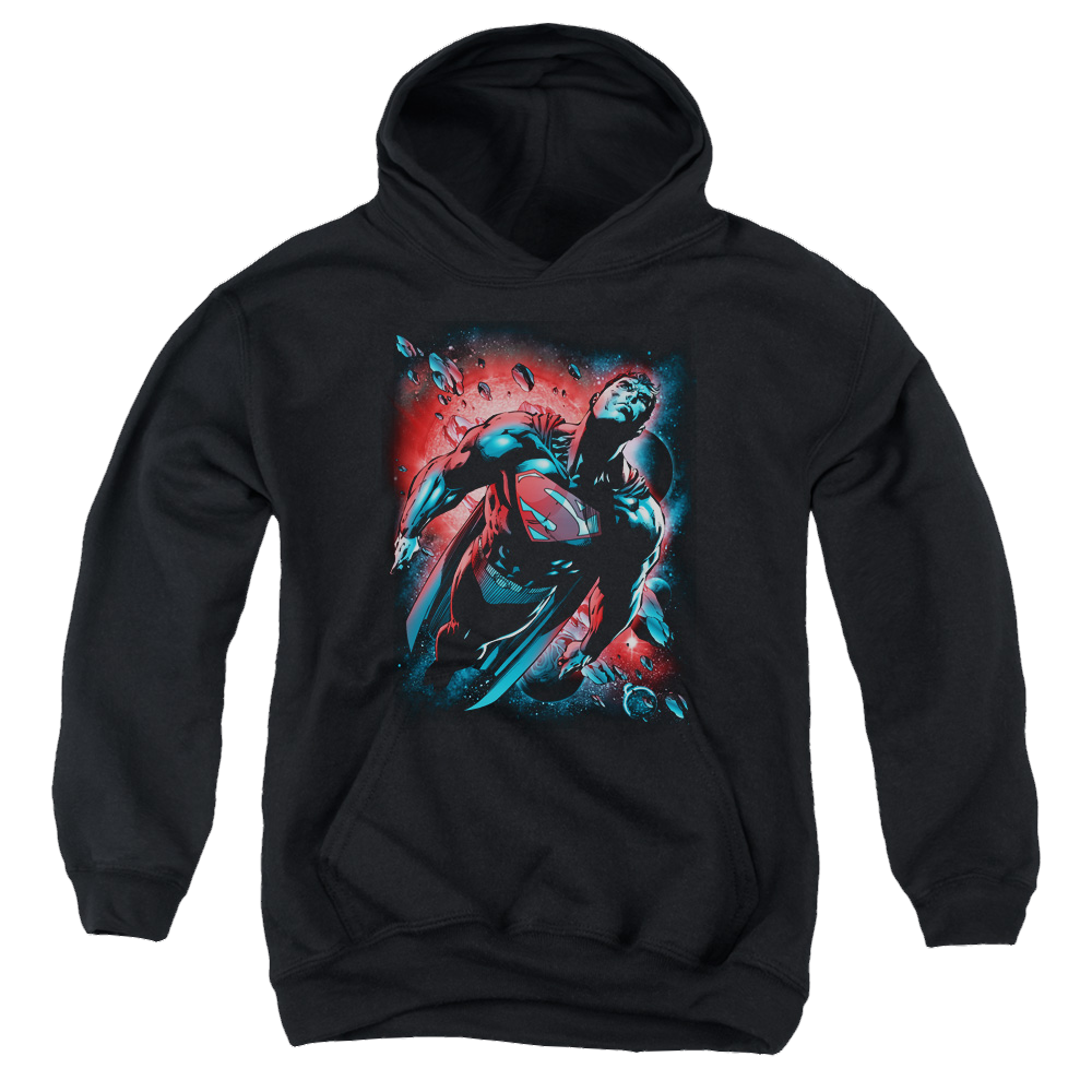 Superman Red Sun - Youth Hoodie Youth Hoodie (Ages 8-12) Superman   