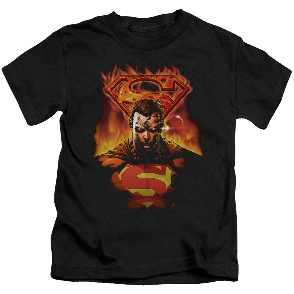 Superman Man On Fire - Kid's T-Shirt Kid's T-Shirt (Ages 4-7) Superman   
