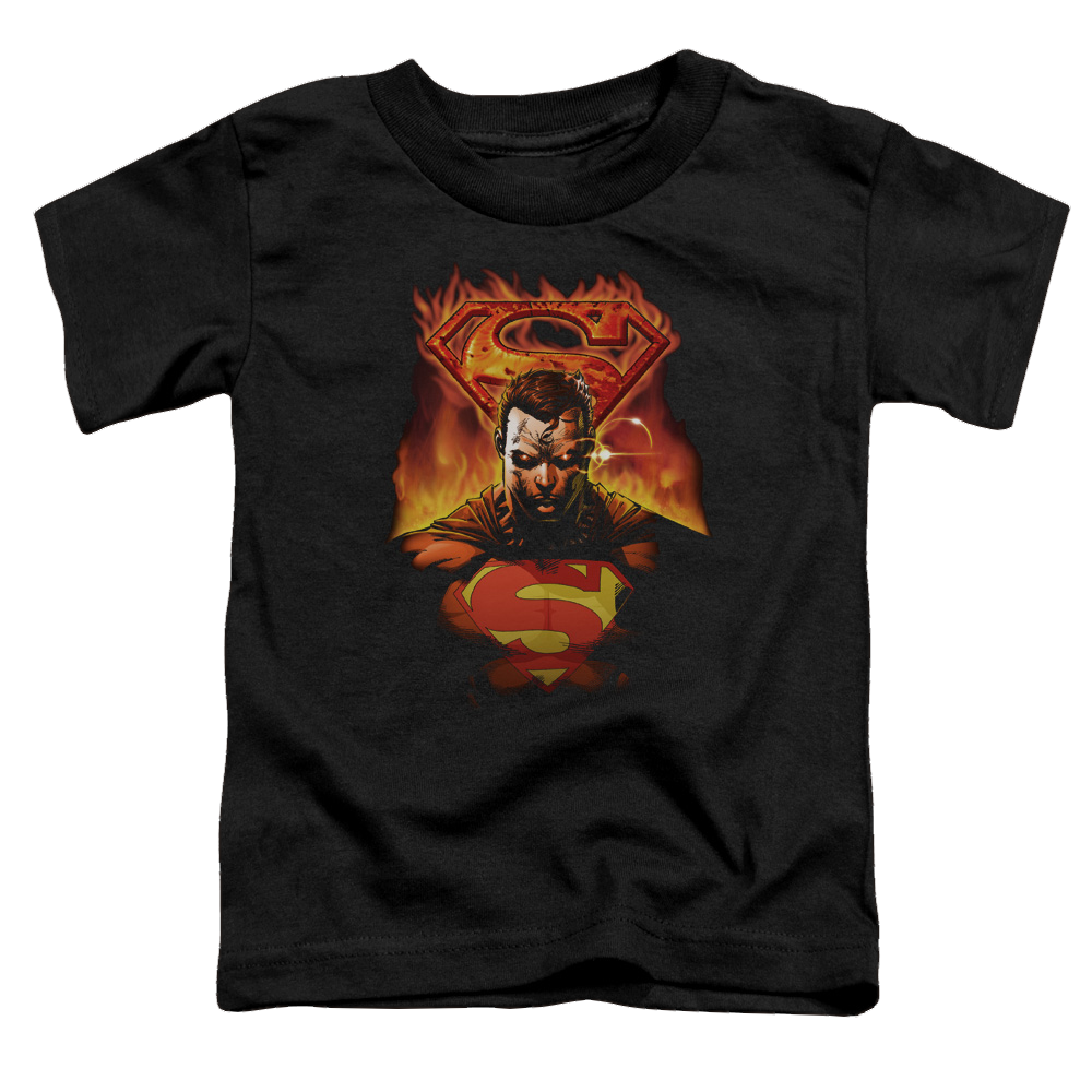 Superman Man On Fire - Toddler T-Shirt Toddler T-Shirt Superman   