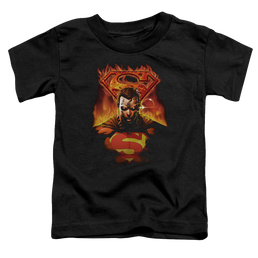 Superman Man On Fire - Toddler T-Shirt Toddler T-Shirt Superman   