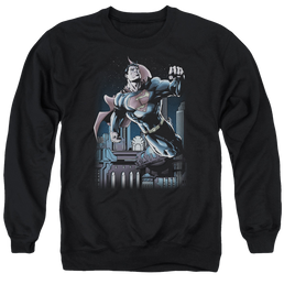Superman Night Fight - Men's Crewneck Sweatshirt Men's Crewneck Sweatshirt Superman   