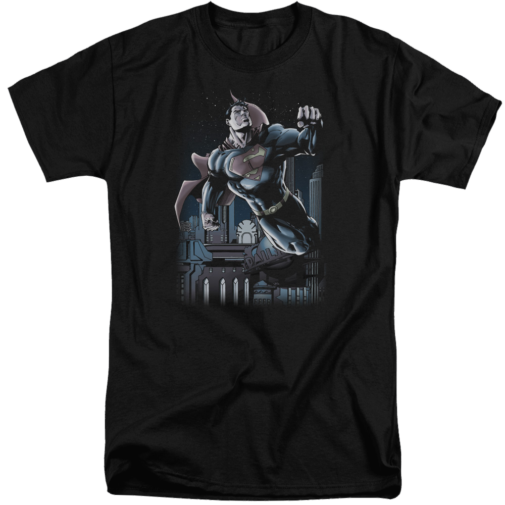 Superman Night Fight - Men's Tall Fit T-Shirt Men's Tall Fit T-Shirt Superman   