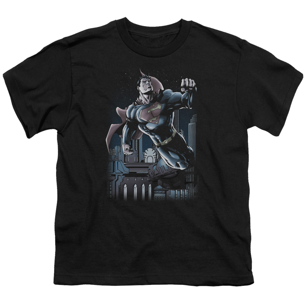 Superman Night Fight - Youth T-Shirt Youth T-Shirt (Ages 8-12) Superman   