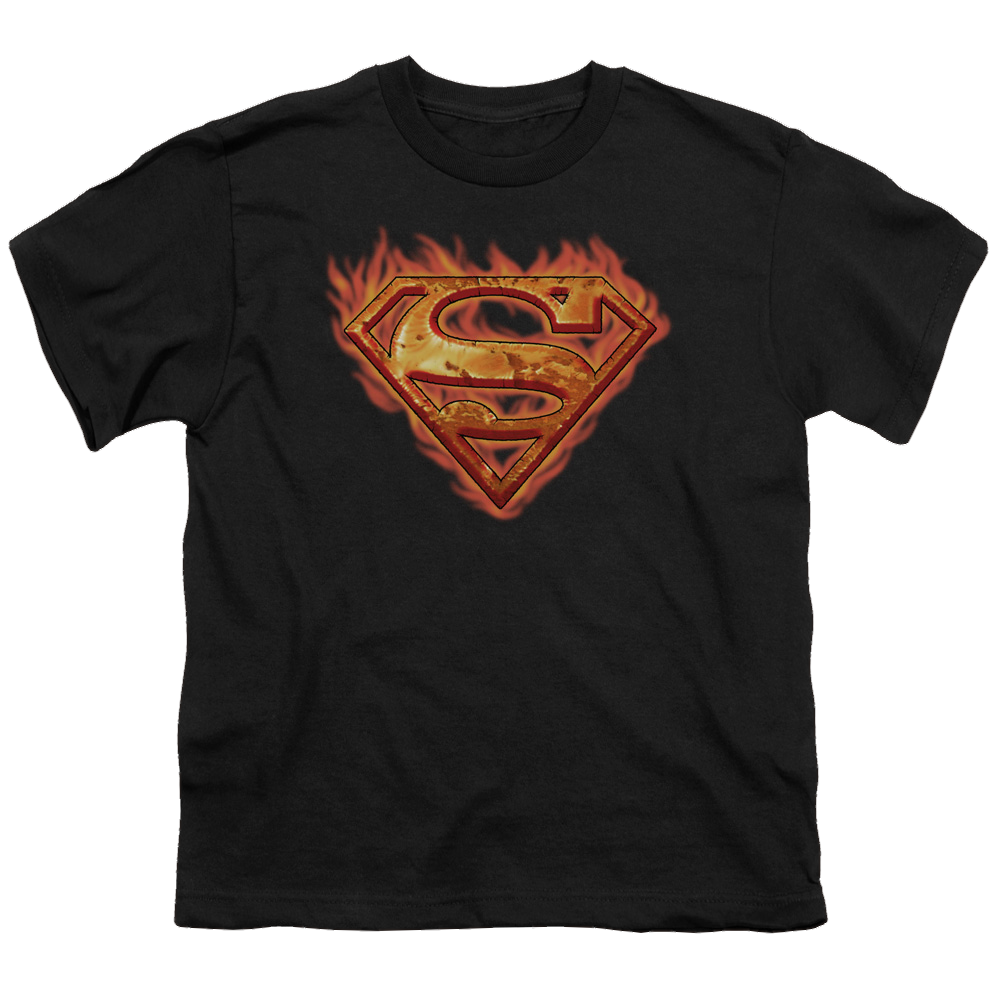 Superman Hot Metal - Youth T-Shirt Youth T-Shirt (Ages 8-12) Superman   