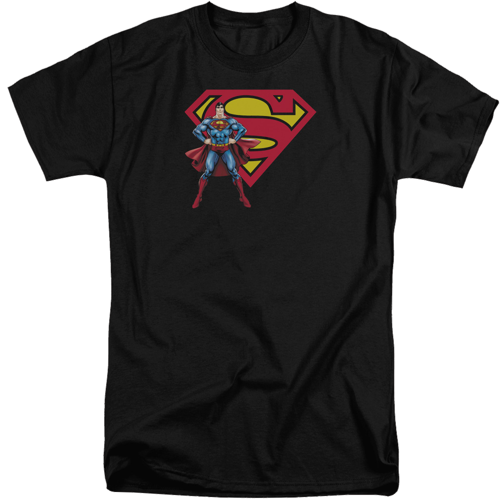 Superman Superman & Logo - Men's Tall Fit T-Shirt Men's Tall Fit T-Shirt Superman   