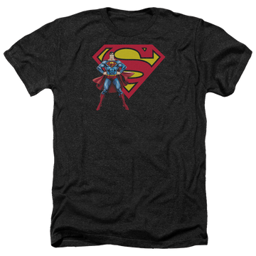 Superman Superman & Logo - Men's Heather T-Shirt Men's Heather T-Shirt Superman   