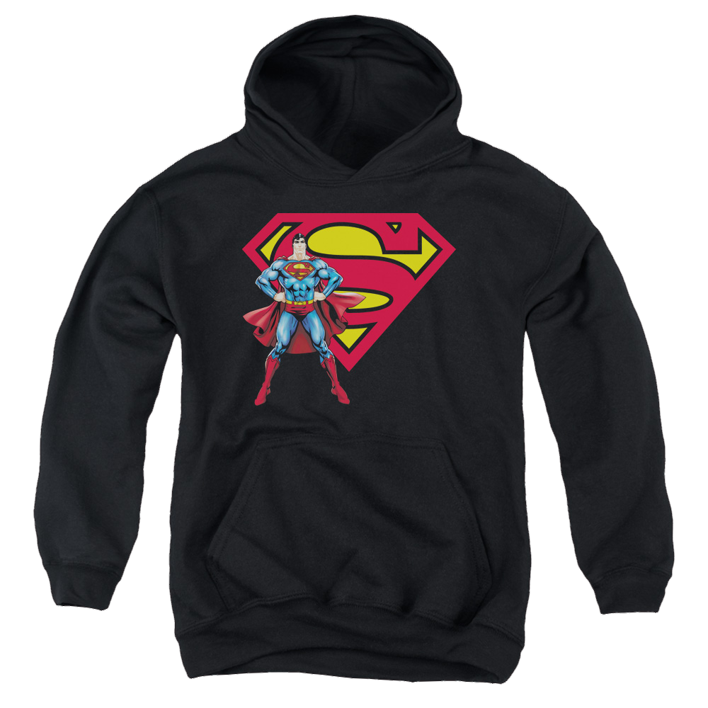 Superman Superman & Logo - Youth Hoodie Youth Hoodie (Ages 8-12) Superman   