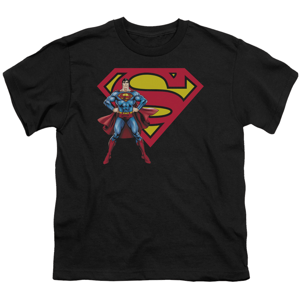 Superman Superman & Logo - Youth T-Shirt Youth T-Shirt (Ages 8-12) Superman   