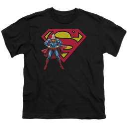 Superman Superman & Logo - Youth T-Shirt Youth T-Shirt (Ages 8-12) Superman   