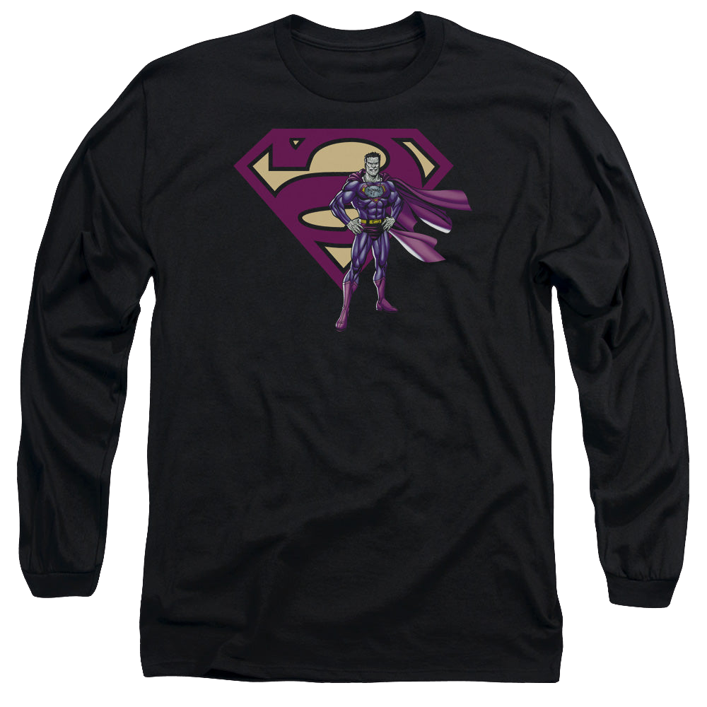 Superman Bizarro & Logo - Men's Long Sleeve T-Shirt Men's Long Sleeve T-Shirt Superman   