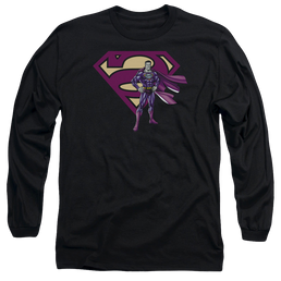 Superman Bizarro & Logo - Men's Long Sleeve T-Shirt Men's Long Sleeve T-Shirt Superman   