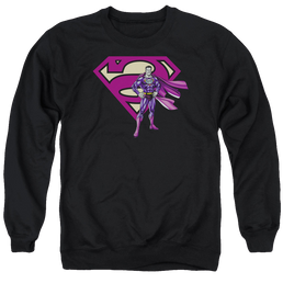 Superman Bizarro & Logo - Men's Crewneck Sweatshirt Men's Crewneck Sweatshirt Superman   
