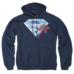 Superman Superman & Crystal Logo - Pullover Hoodie Pullover Hoodie Superman   