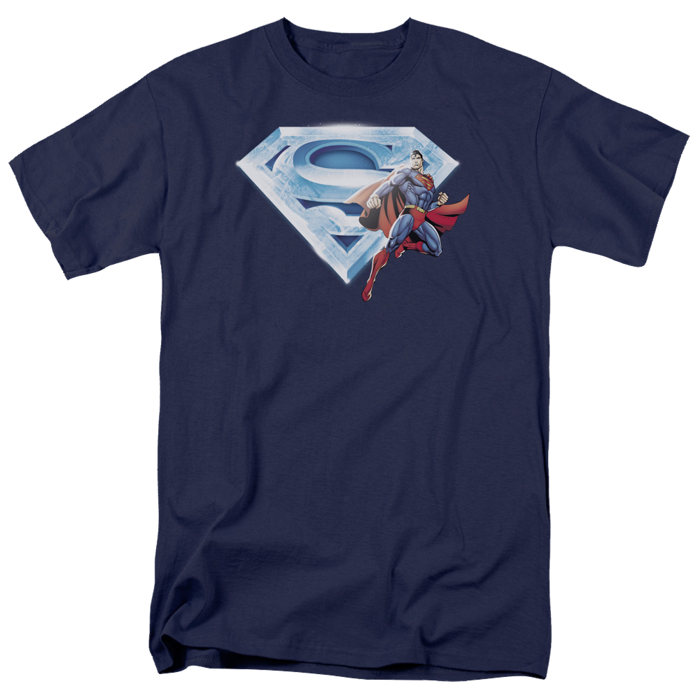 Superman Superman & Crystal Logo - Men's Regular Fit T-Shirt Men's Regular Fit T-Shirt Superman   
