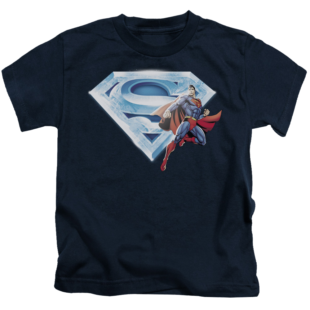 Superman Superman & Crystal Logo - Kid's T-Shirt Kid's T-Shirt (Ages 4-7) Superman   