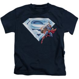 Superman Superman & Crystal Logo - Kid's T-Shirt Kid's T-Shirt (Ages 4-7) Superman   