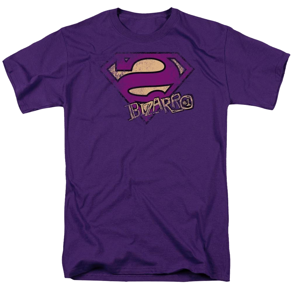 Superman Bizarro Logo Distressed - Men's Regular Fit T-Shirt Men's Regular Fit T-Shirt Superman   