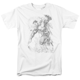 Superman Pencil City To Space - Men's Regular Fit T-Shirt Men's Regular Fit T-Shirt Superman   