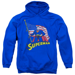 Superman American Flag - Pullover Hoodie Pullover Hoodie Superman   