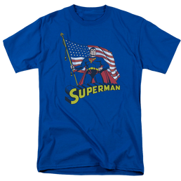 Superman American Flag - Men's Regular Fit T-Shirt Men's Regular Fit T-Shirt Superman   