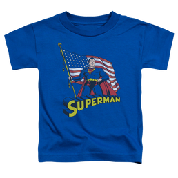 Superman American Flag - Toddler T-Shirt Toddler T-Shirt Superman   