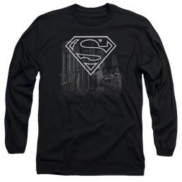 Superman Skyline - Men's Long Sleeve T-Shirt Men's Long Sleeve T-Shirt Superman   