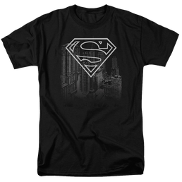Superman Skyline - Men's Regular Fit T-Shirt Men's Regular Fit T-Shirt Superman   