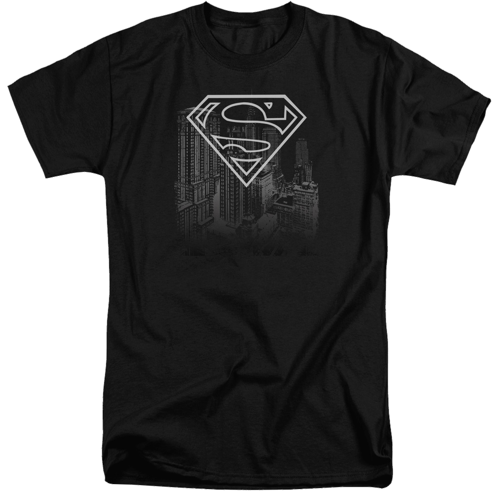 Superman Skyline - Men's Tall Fit T-Shirt Men's Tall Fit T-Shirt Superman   