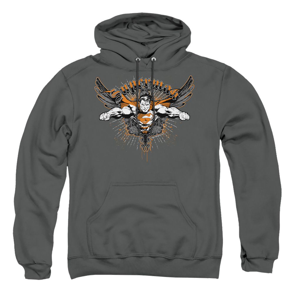 Superman Take Wing - Pullover Hoodie Pullover Hoodie Superman   