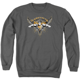 Superman Take Wing - Men's Crewneck Sweatshirt Men's Crewneck Sweatshirt Superman   