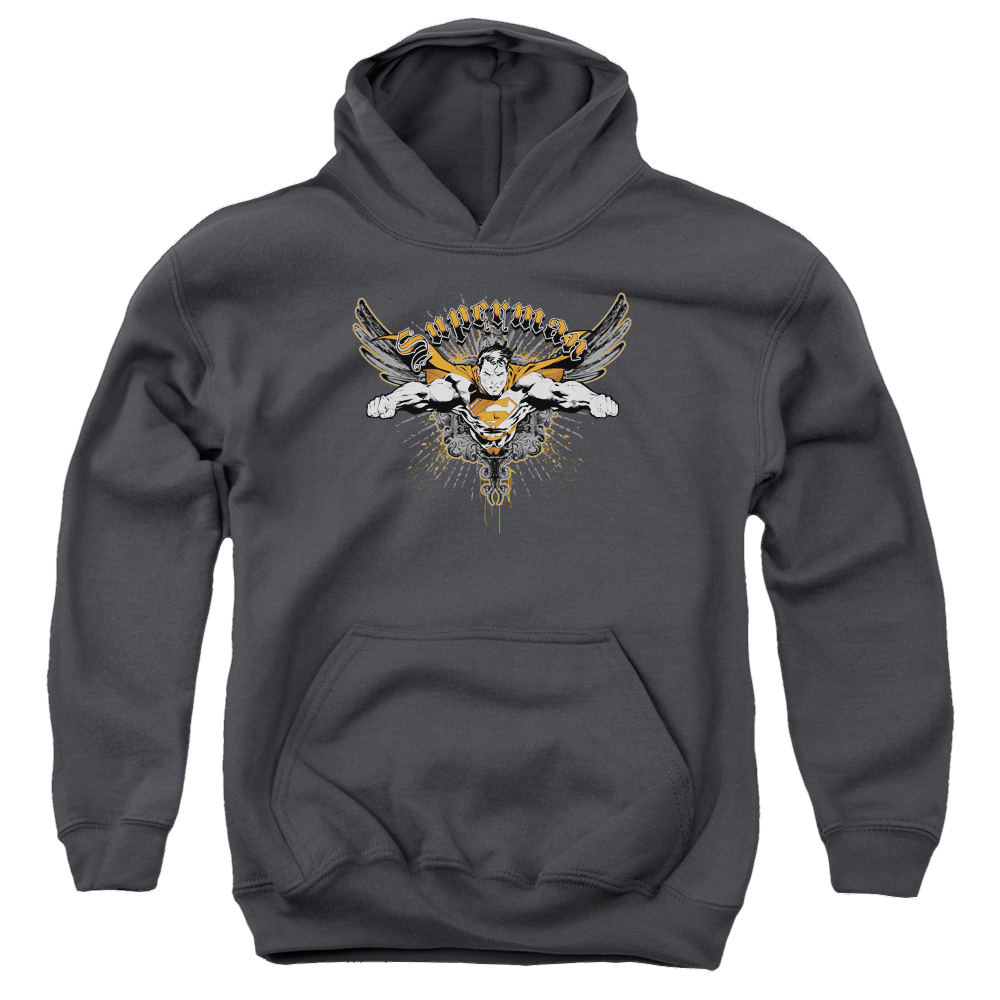 Superman Take Wing - Youth Hoodie Youth Hoodie (Ages 8-12) Superman   