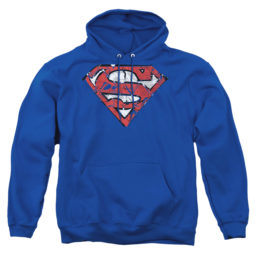 Superman Ripped And Shredded - Pullover Hoodie Pullover Hoodie Superman   