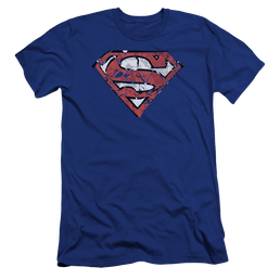 Superman Ripped And Shredded - Men's Premium Slim Fit T-Shirt Men's Premium Slim Fit T-Shirt Superman   