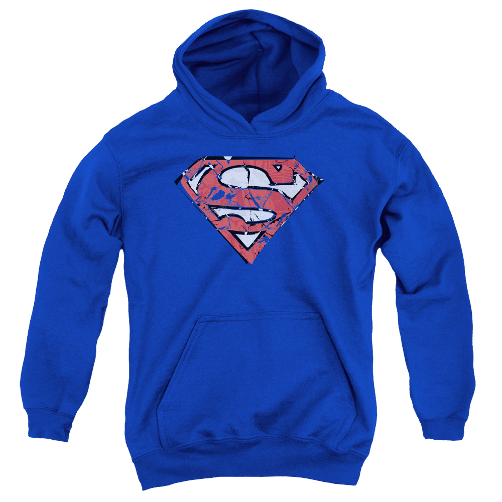 Superman Ripped And Shredded - Youth Hoodie Youth Hoodie (Ages 8-12) Superman   
